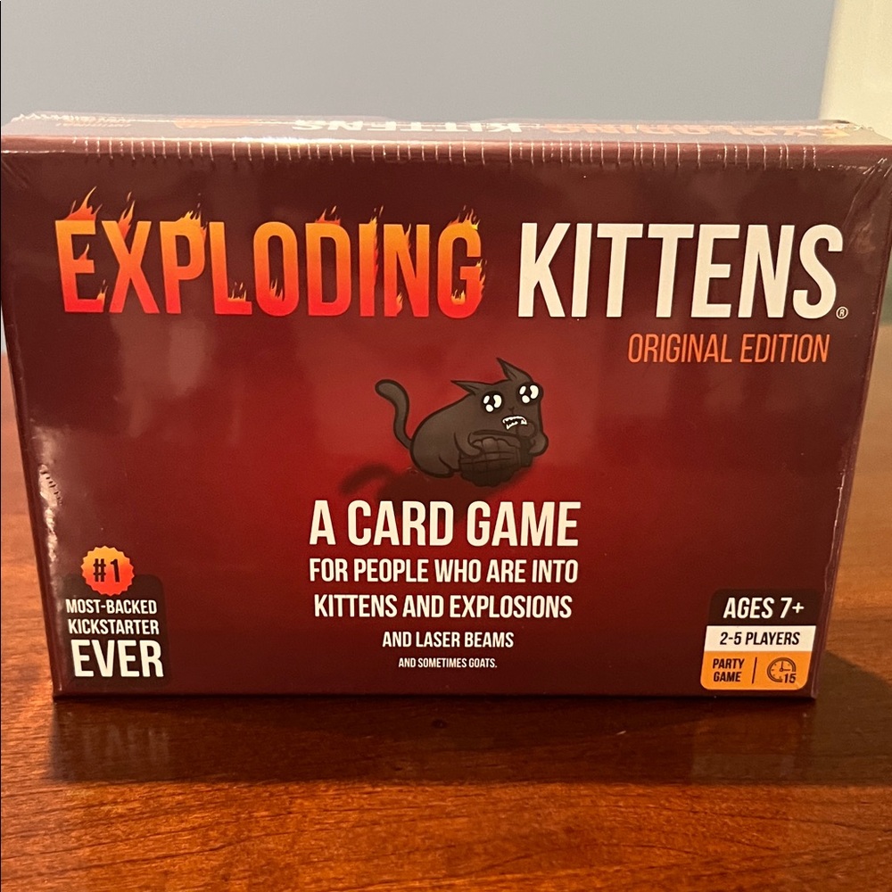 Exploding Kittens Original Edition Card Game - Red